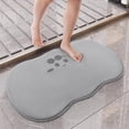 thumbnail image 1 of Yialzm Bathroom Rugs Non Slip Water Absorbent Bath Mat Relaxedable Microfiber Machine Washable Quick Drying Towel Like Texture Suit for Bathroom Vanity Guest Suite 17.3, 1 of 8