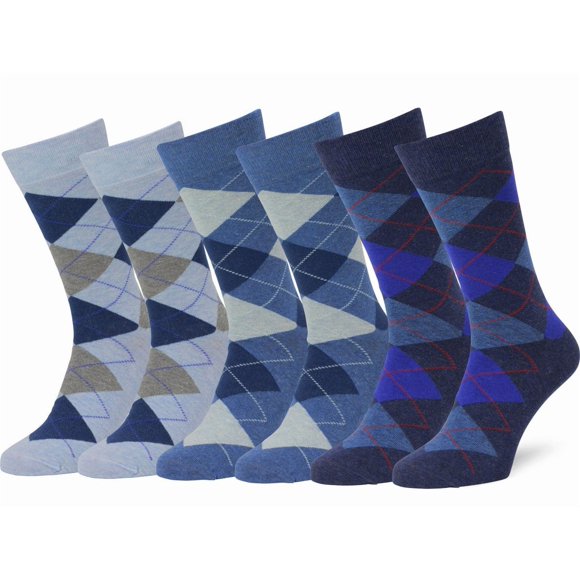 Calcetines de vestir Easton Marlowe Classic Cotton Argyle, paquete de 6 unidades #2 -4