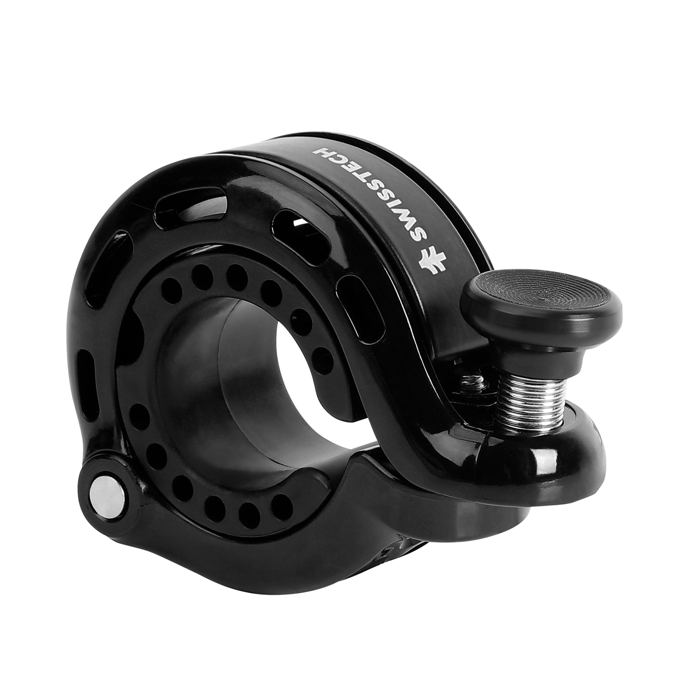 Swiss Tech Low-Profile Premium Bike Bell, Black