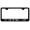 Black, variant on Cadilac ATS-V Laser Etched Logo Stainless Steel License Plate Frame (Chrome)