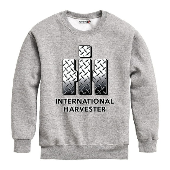 International Harvester - Diamond Plate - Youth Crewneck Fleece Sweatshirt