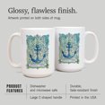 thumbnail image 4 of 15 fl oz Ceramic Mug, Gloucester, Virginia, Anchor, Contour, Dishwasher & Microwave Safe, 4 of 5
