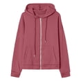 thumbnail image 5 of Uqiangy Crewneck Sweatshirt Crew Neck Sweatshirts Women Womens Crewneck Sweatshirt Tunic Sweatshirt Zip Up Hoodie Women Crewneck Sweatshirts Women Womens Zip Up Hoodies Red S, 5 of 9