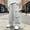 White-A, variant on FRSASU Girl's Baggy Wide Leg Pants Elastic Waist Workout Track Color Block Parachute Pants with Pockets Khaki-C
