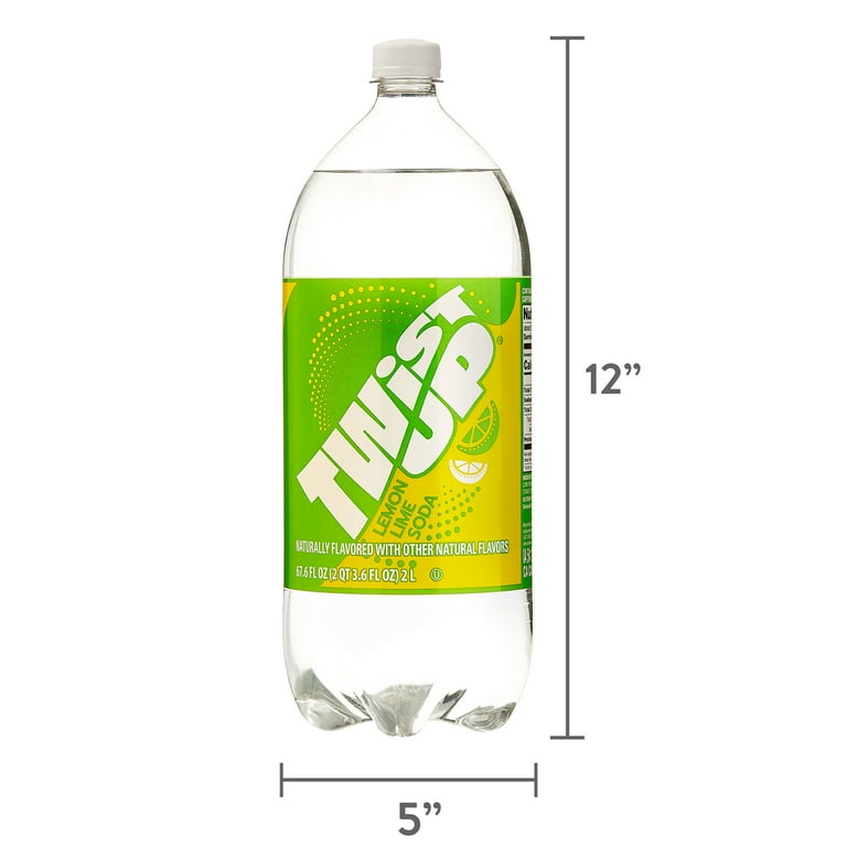 Great Value Lemon Lime Soda 2 Liter Bottle Fizzy Citrus Beverage