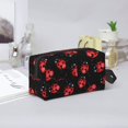 thumbnail image 6 of Uemuo Beautiful Red Ladybug Pattern Portable Toiletry Bags with Handle, Waterproof travel Make up Bags for Women, Large Capacity Travel Cosmetic Bags, 6 of 9