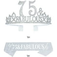 thumbnail image 3 of Meant2Tobe . Obsequios de 75 Cumpleaños para MujeresSet Corona y Banda para el 75 Cumpleaños, 3 of 7