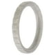 thumbnail image 1 of Anillo único de silicona con líneas apilables para boda - Plata de ROQ para mujer - Anillo de 5 mm, 1 of 1