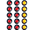 Amber+Red, variant on LED Trailer Marker Lights, LED Clearance Bullet Side for Truck RV Car Bus Trailer Van Caravan Boat. (12V 15PCS)