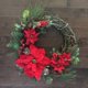 thumbnail image 1 of Christmas Wreath Artificial Plant Rattan Circle Wall Decor Simulation Flower, 1 of 6