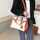 thumbnail image 4 of Bolso Birkin, bolso de mano para mujer, bolso de hombro versátil a juego, bolso cruzado con patrón de litchi, bolso de boda grande, novedad de 2024, 4 of 5