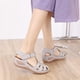 thumbnail image 1 of Sandalias de punta redonda con hueco en el tobillo cómodas para mujer y niña, zapatos de suela blanda Wmkox8yii nm1787, 1 of 6