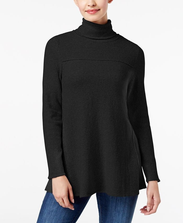 Style \u0026 Co Women's Exposed Seam Mock 