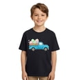 thumbnail image 6 of Boys Girls Easter Egg Print T Shirt Crew Neck Short Sleeve For Sports Outdoors Black 2Y-3Y, 6 of 6
