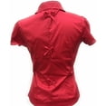 thumbnail image 2 of Womens Stretch Woven Button Down Short Sleeve Shirt, 2 of 12