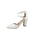 thumbnail image 2 of Forever Link Women High Block Chunky Heeled Pointed Toe Ankle Strap Pump Shoes Casual Dress Pumps Shoes, 2 of 4