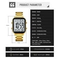 thumbnail image 4 of SKMEI Unisex Digital Watch with Dual Time, Chronograph, Alarm, and Date Display – 30M Water Resistant, Backlight, and 12/24 Hour Format in Stylish Rose Gold, Silver, or Black Options., 4 of 6