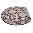 thumbnail image 6 of RUGSOTIC Carpets 8'x8' Round Hand Tufted Wool Handmade Beige Multicolor Oriental Area Rugs for Living Room Bedroom K00208, 6 of 6