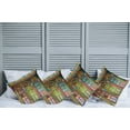 thumbnail image 6 of Ambesonne Colorful Throw Pillow Cover 4 Pack, Scenes from Singapore, 24", Multicolor, 6 of 6