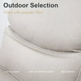 thumbnail image 6 of Lumiinofami Patio Swivel Rocking Chairs Set of 4 Outdoor Wicker Rattan Deep Seat Rocker Gliders with Cushions, 6 of 8