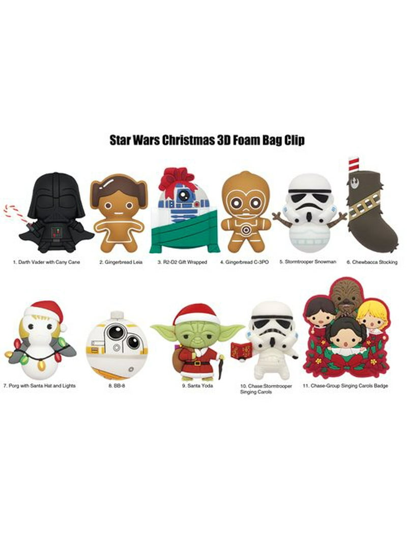 Monogram International Star Wars Christmas 3D Foam Bag Clip Blind