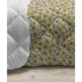 thumbnail image 3 of Yellow Down Alternative Comforter, Repeated Motifs of Exotic Pineapples Mustache and Eyeglasses Print, Microfiber Quilt for All Season, 5 Sizes, Yellow and Charcoal Grey, by Ambesonne, 3 of 3