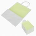 thumbnail image 4 of Bolsa de papel Kraft de 20 piezas, bolsa ecológica reutilizable para regalos de ropa, 21 x 11 x 27,5 cm, verde, 4 of 8