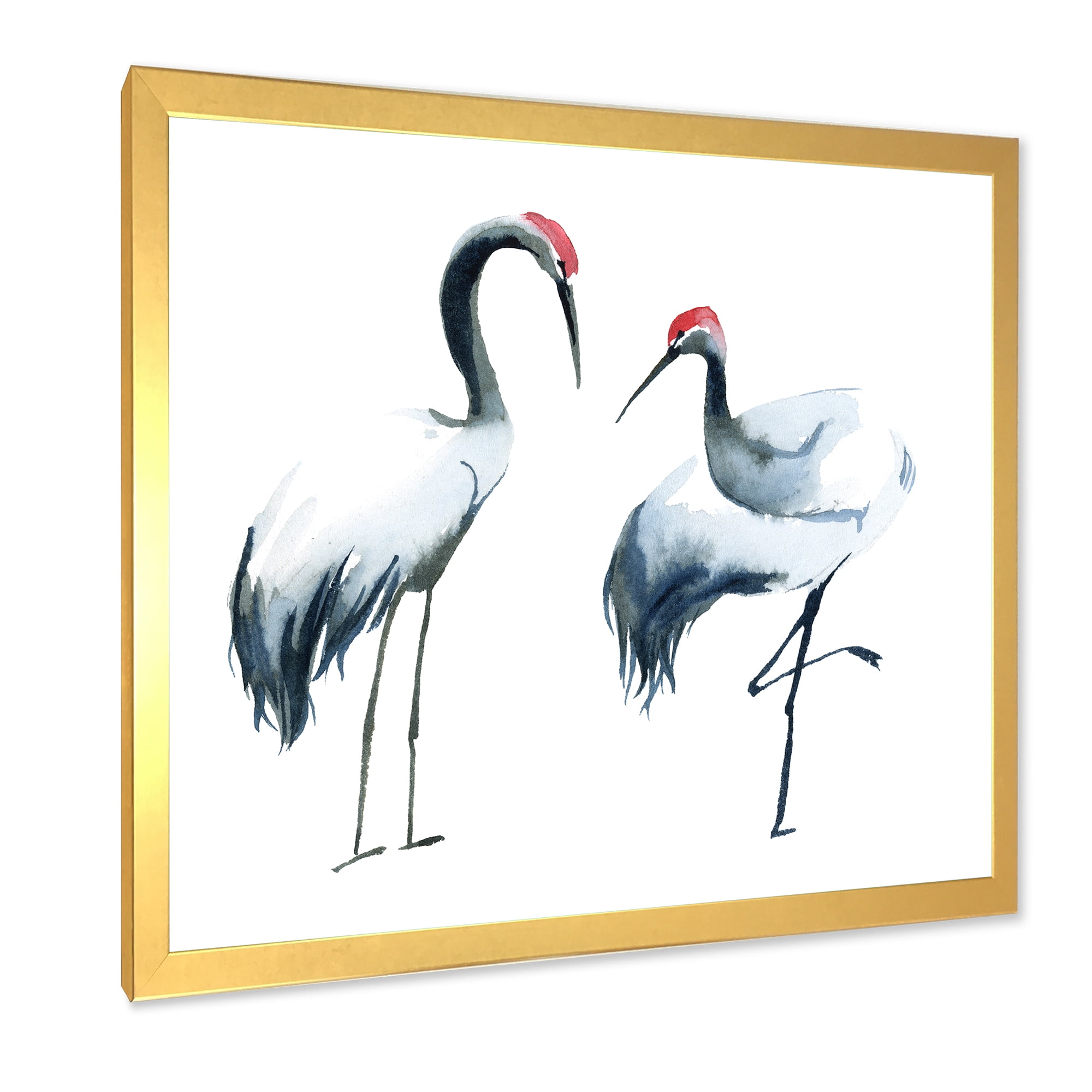 Designart 'Two Monochrome Shadoofs' Farmhouse Framed Art Print