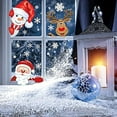 thumbnail image 3 of 262 PCS 8 Sheets Christmas Window Sticker Santa Christmas Window Decoration Party Decorations Supplies, 3 of 7