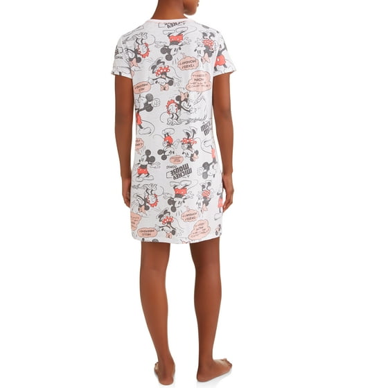 Disney - Disney Women's and Women's Plus Mickey Mouse Nightshirt White ...