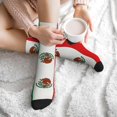 thumbnail image 7 of Men's Mexican-Flag Novelty Athletic Socks Women's Digital Printing Funky Patterned Crew Socks, 7 of 7