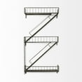 thumbnail image 3 of Mercana Gastown 42"H Gray Metal Wall-Mounted Fire Escape Shelf, 3 of 8