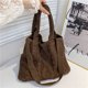 thumbnail image 5 of Bolsa Bolsos de hombro vintage Bolso de mano retro cruzado grande de punto para mujer (marrón) Tmvgtek Para estrenar, 5 of 9