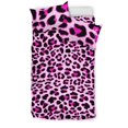 thumbnail image 1 of Juego de cama con estampado de leopardo rosa, 1 of 5
