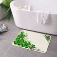 thumbnail image 3 of FJPT Non Slip Flannel Polyester Floor Mat With Clover Design For Bathroom Kitchen Bedroom Decor 31.5x19.7 inch, 3 of 5