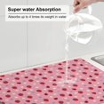 thumbnail image 5 of Sikiie Strawberry and Ladybugs Dish Drying Mat, Kitchen Counter Mat, Self Drying Mat for Kitchen Counter Dish Drying Pad ,for Dishes, Utensils, Pots and Pans（24" x 18"）, 5 of 7