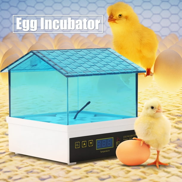 HERCHR 4 Eggs Incubator Temperature Control Digital Automatic Chicken Chick Duck Hatcher, Egg