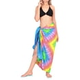 thumbnail image 2 of HAPPY BAY Women's Beachwear Summer Bikini Wraps Beach Wrap Sarong Skirt Swimsuit Swimwear Coverups Bathing Suit Swim Cover ups for Womens One Size Pastel, Tie Dye, 2 of 4