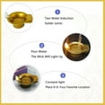 thumbnail image 5 of 6Pcs Diwali Diyas Lamp Decorations, Diwali Gold Led Water Sense Lights, Waterproof Flameless Tea Lights,Oil Lamps for Centerpieces Temples, 5 of 6