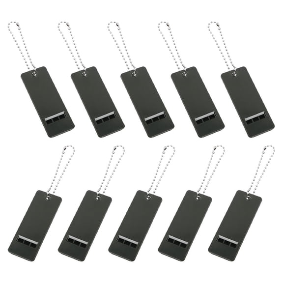 Phenofice 10Pcs Loud Sound Survival Whistle for Hiking Safety and Backpacking Outdoor Survival Gear Team Users