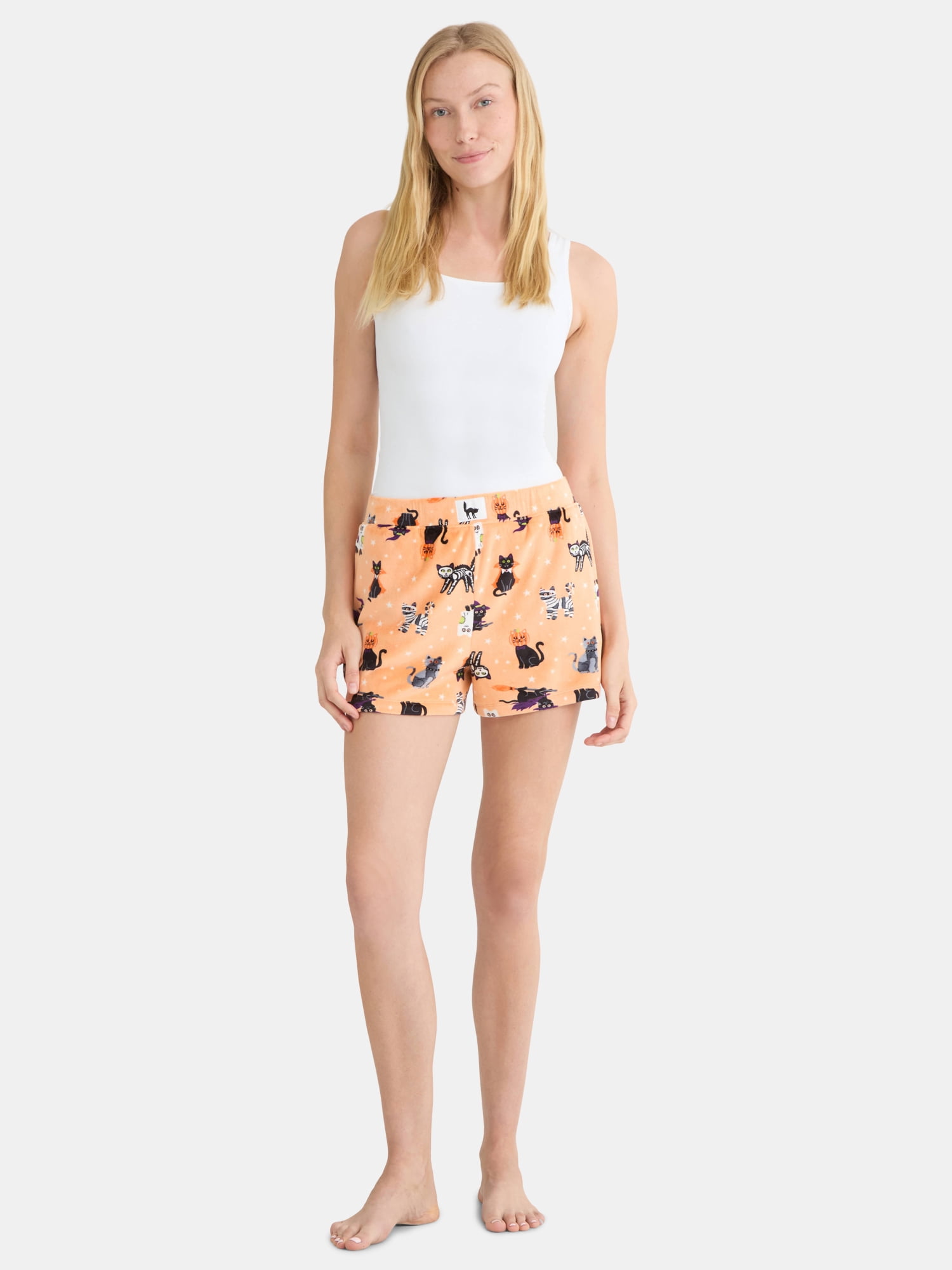 Halloween Women's Sleep Shorts from Way To Celebrate, 2-Pack, Sizes XS-3X