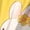 Orange, variant on LWavelet Women's V-Neck Ruffle Sleeve Bunny & Easter Egg Bow Print Maxi Dress for Easter & Casual Outfits Purple Pink S