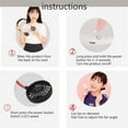 thumbnail image 2 of Lazy Fan  USB Rechargeable Wearable Portable Hand Free Neckband Fan Personal Mini Neck Double Fans  3 Speed Adjustable For Home Office Traveling  Pink, 2 of 8