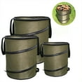 thumbnail image 3 of Becaristey Leaf Garbage Bin With Built-in Spring For Quick Opening Green Reusable Leaf Bags Green,30Gallons L, 3 of 6