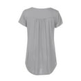 thumbnail image 3 of Ruyang Summer Tops for Women 2024 Womens Henley V Neck Casual Blouse Button Down T Shirts Flare and Flowy Tops Fashion Clothes, 3 of 4