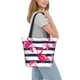 thumbnail image 2 of Balery Pink Flamingos Bolsa de Hombro con Diseño, Bolsa Grande y Duradera, Bolsa Versátil para Compras, 2 of 6