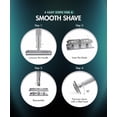 thumbnail image 6 of Utopia Care Double Edge Safety Razor for Men & Women with 10 Premium Stainless Steel Blade Refills, Reusable Single Blade Razor, Silver, 6 of 10