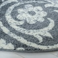 thumbnail image 3 of SAFAVIEH Adirondack Hortense Floral Area Rug, Charcoal/Ivory, 6'7" x 6'7" Round, 3 of 7