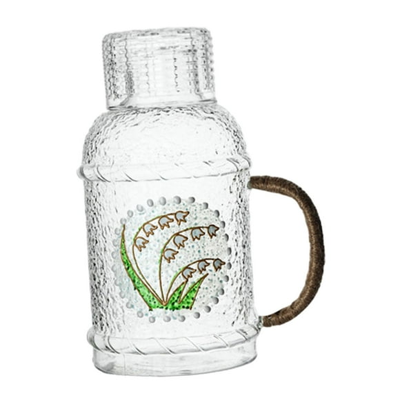 Taza de cristal para hervidor, vaso decorativo único de mano para bebidas, accesorios para fiestas, recuerdos de cumpleaños, capuchinos para el hogar