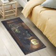 thumbnail image 2 of WOBOGO Black Cat with Absinthe Carpet 39x20in Kitchen Bathroom Plush Absorbent Non-Slip Floor Mat, 2 of 8